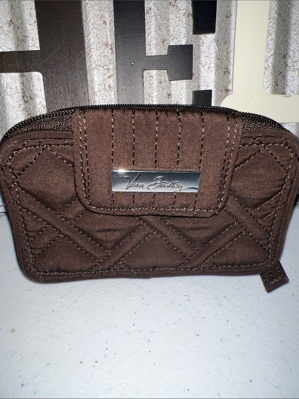 Vera Bradley Brown Quilted wallet
